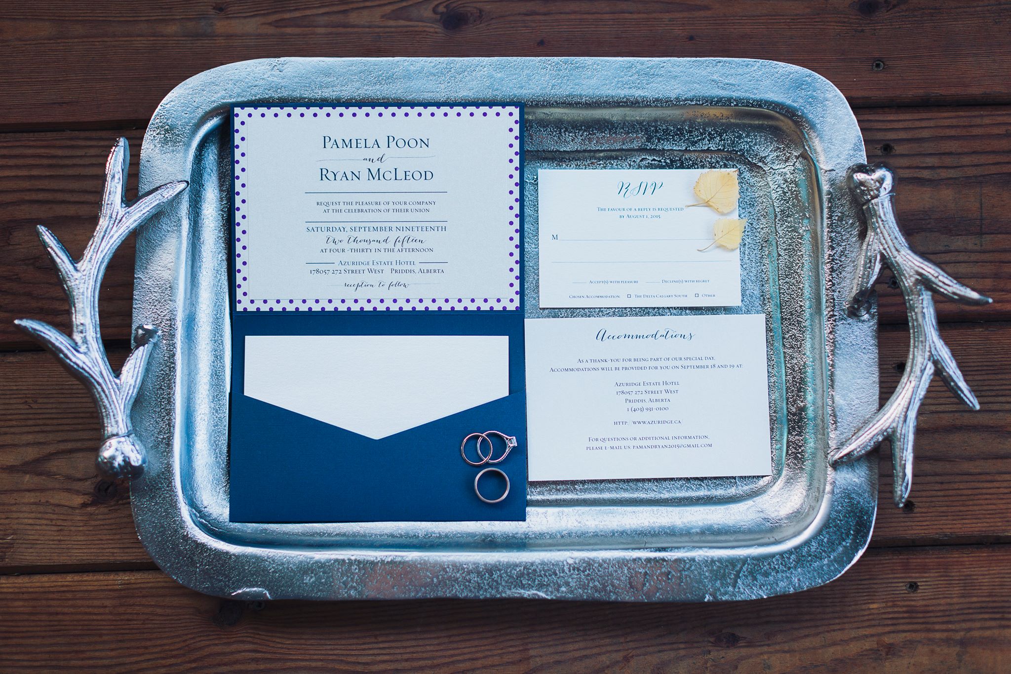 Real Calgary Wedding: Pam and Ryan's Fall Wedding at Azuridge — photo 2