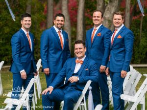 Groom and groomsmen in blue bespoke suits, Edward Ross Photography, Rocking R Guest Ranch, Strathmore Wedding, Creative Weddings Planning & Decor, Calgary Wedding Planner, Edward Ross Photography