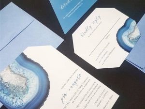 Quartz Inspired Wedding Stationery Creative Weddings Blog Wedding Trends For 2018