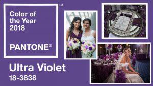 Pantone Color Of The Year 2018 Ultra Violet Creative Weddings Planning and Decor Wedding Trends 2018