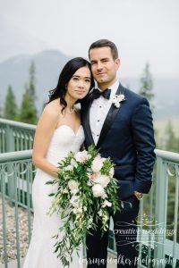 Banff Wedding Planner Creative Weddings Planning and Decor; Rimrock Resort Wedding; Bridal Bouquet Fiori Con Amore; Corrina Walker Photography